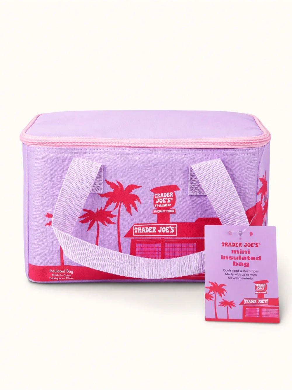 Trader Joe’s Mini Insulated Bag - Lilac Purple Cooler Bag